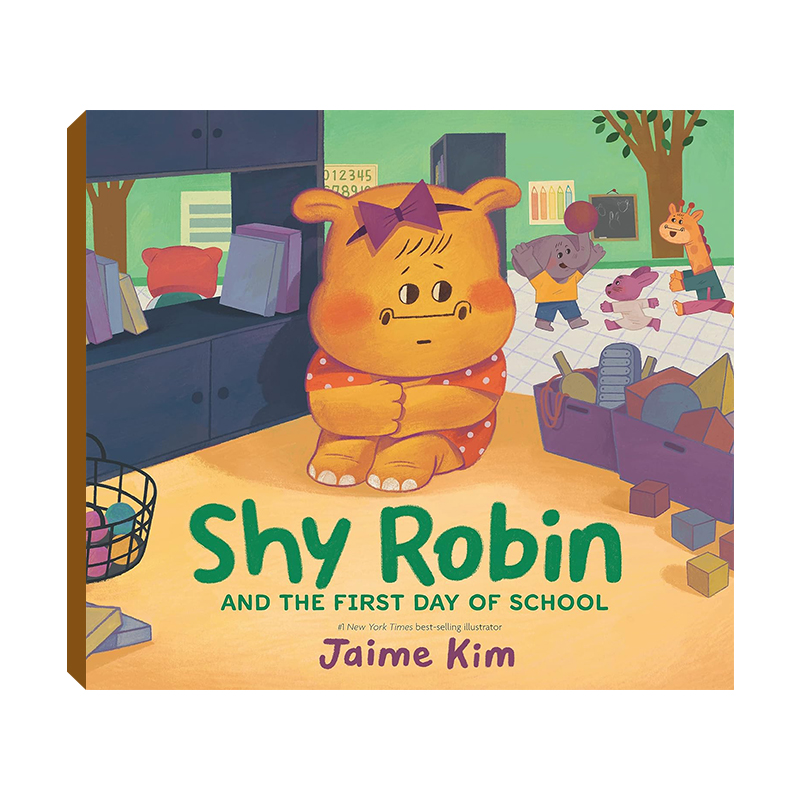 筑桥Shy Robin and the First Day of School  精装原版引进