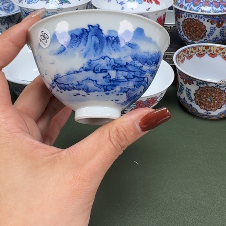 沙沙手工手绘茶具196