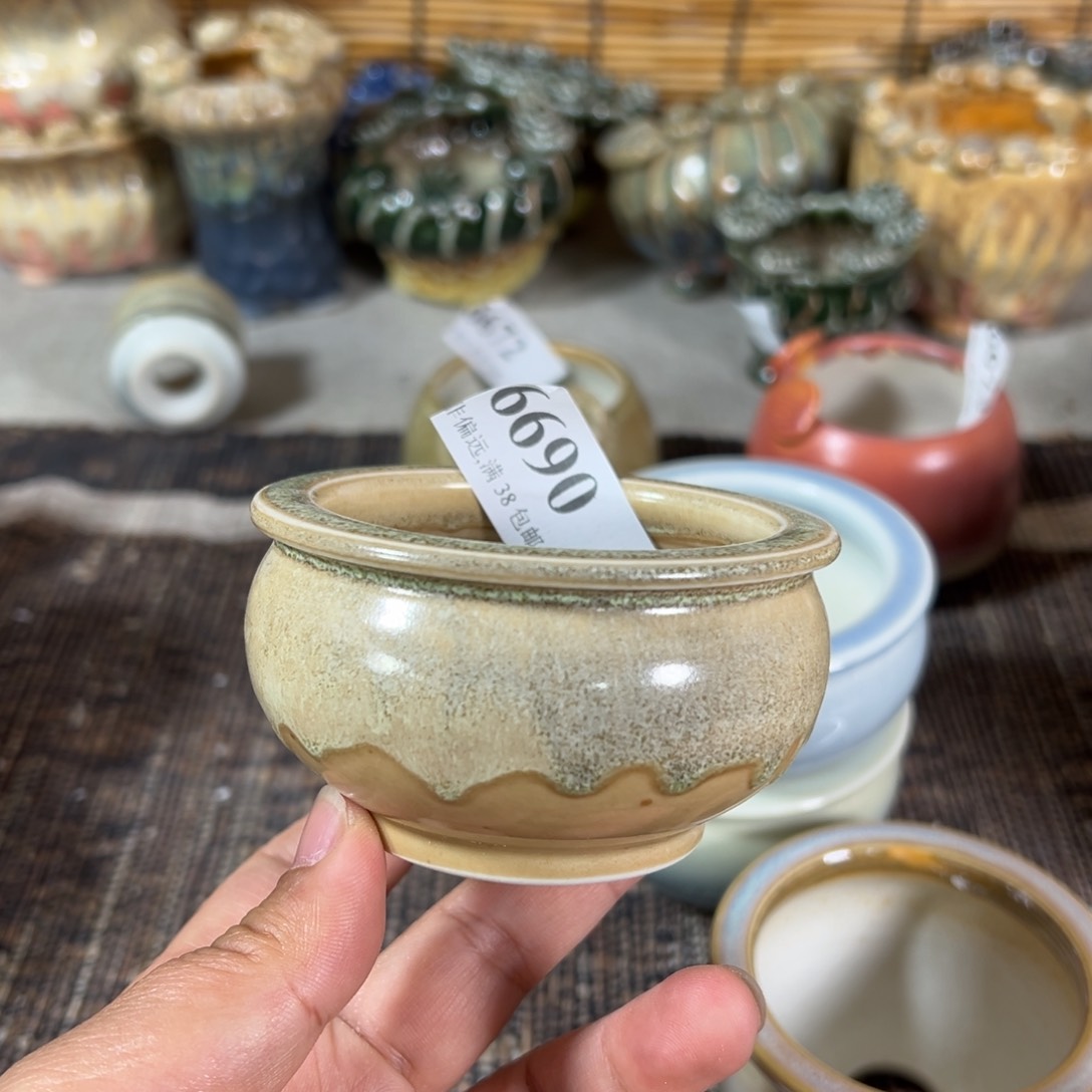 红陶景德镇手工花盆