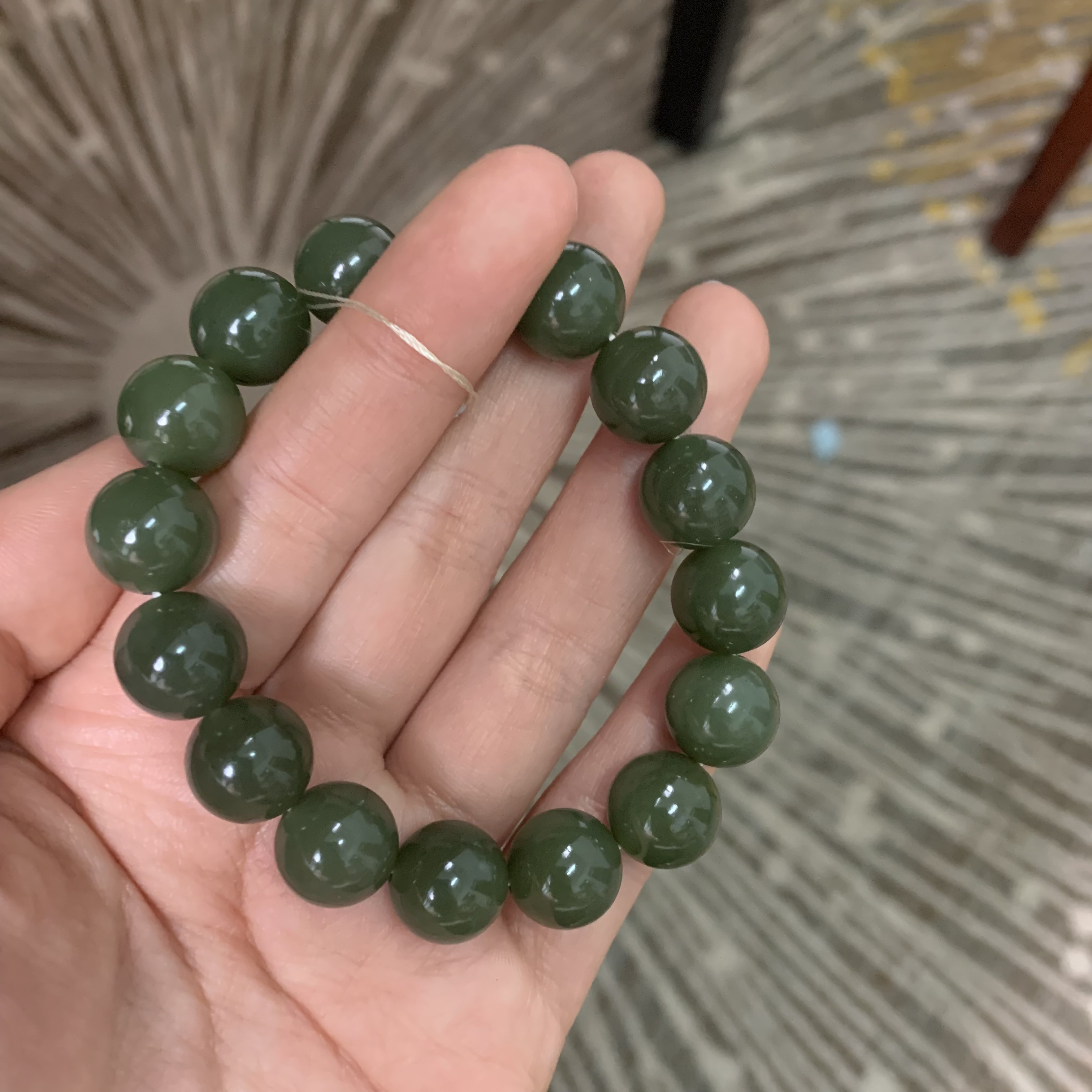 天然和田玉12mm手串