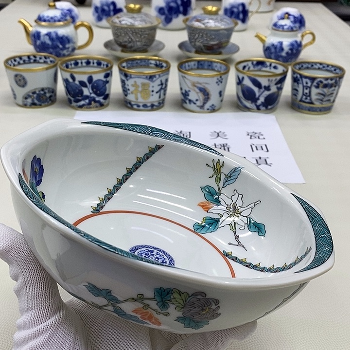 摆件口径19.5进口瓷器