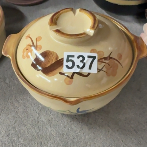 泥塑砂锅一只微瑕品
