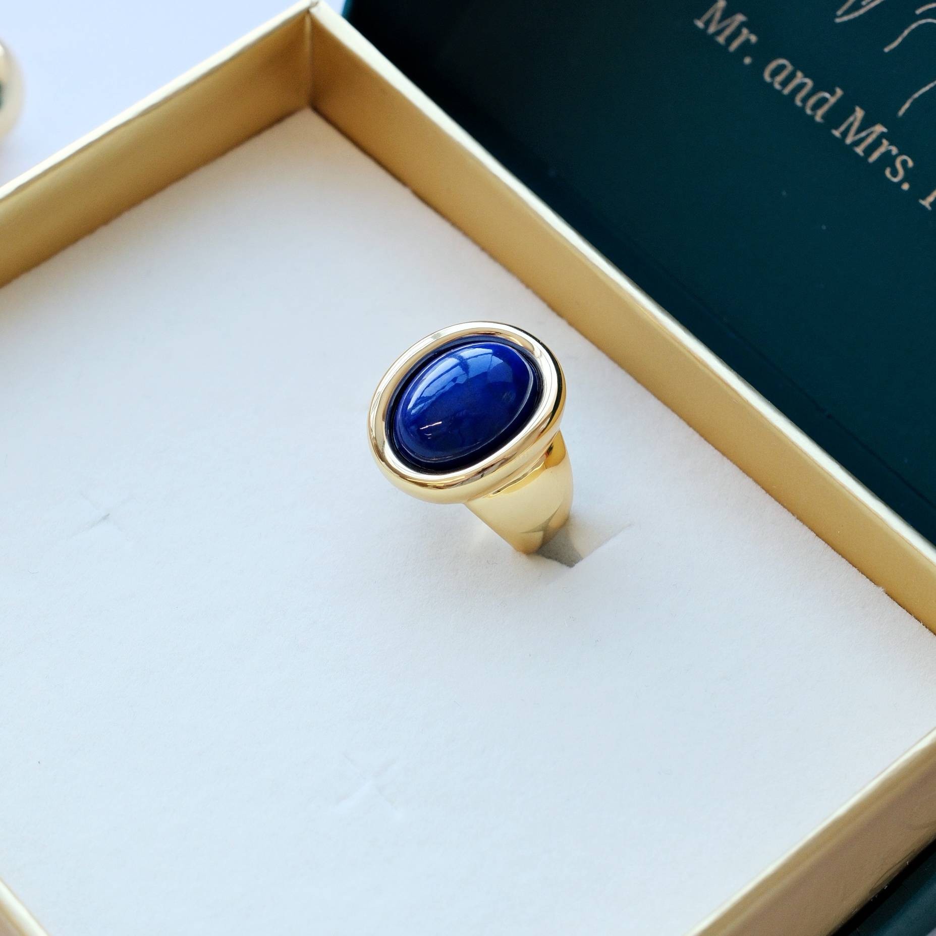 【MMF品牌设计】青金石戒指 支持七天无理由 链接里选指围