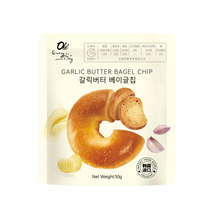 Olé Every Day蒜香黄油味贝果片50g