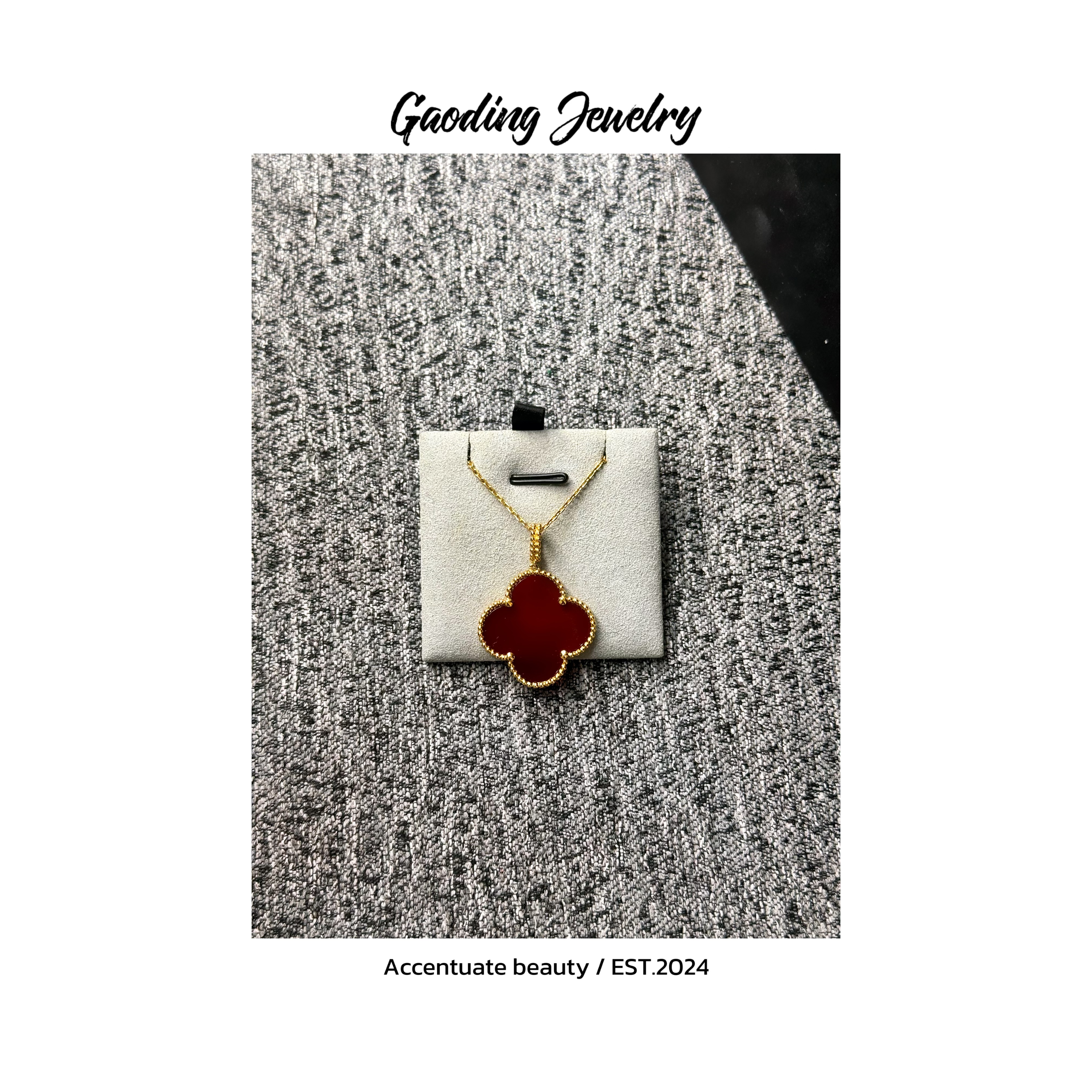 《梵克宝》 V48男女款 四叶草单大花5MM》气质百搭简约轻奢时尚围巾