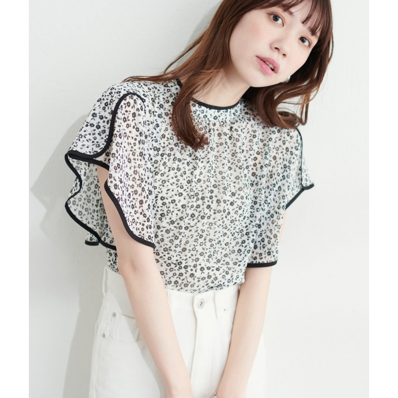 【DD外贸】 夏季新款 N 气质百搭休闲印花设计感上衣衬衫