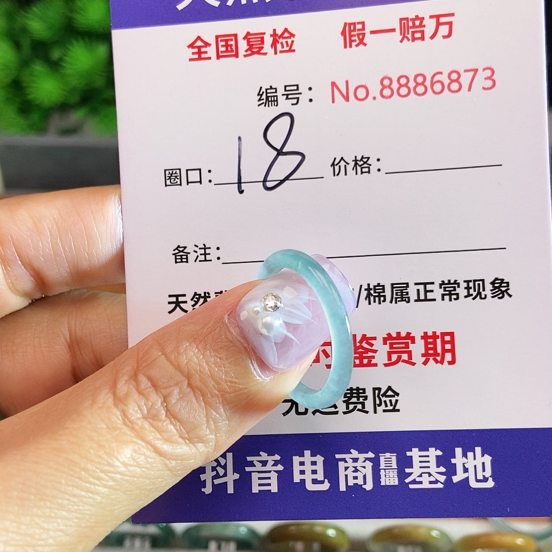 翡翠戒圈未镶嵌6873......