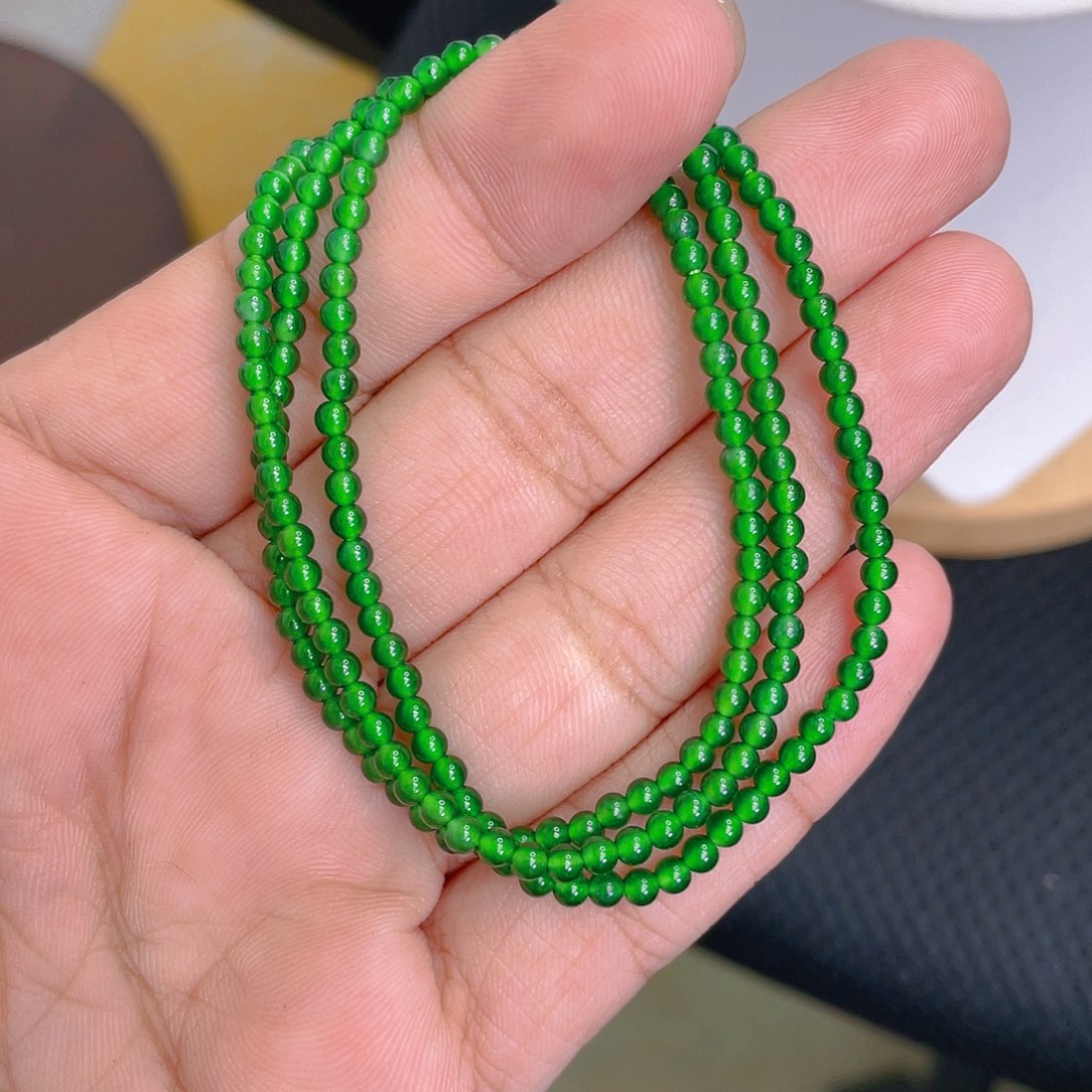 颈饰未镶嵌翡翠A货 卡3