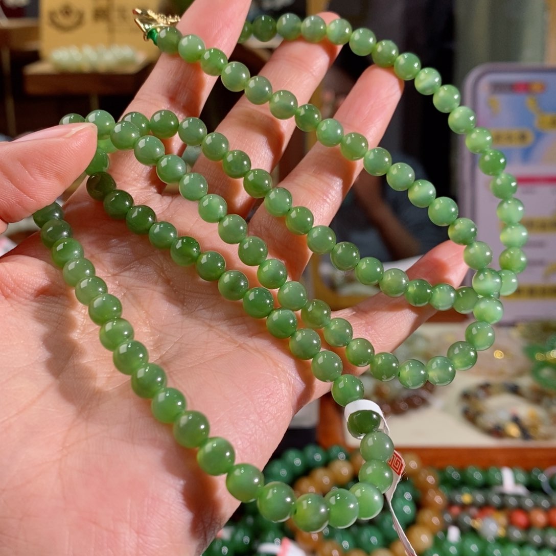 和田玉手串多样性拍一发一未镶嵌