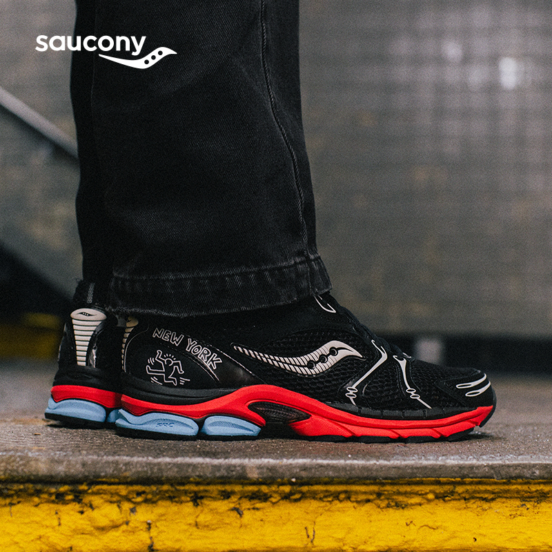 Saucony索康尼官方PROGRID TRIUMPH 4男女款休闲鞋缓震透气运动鞋