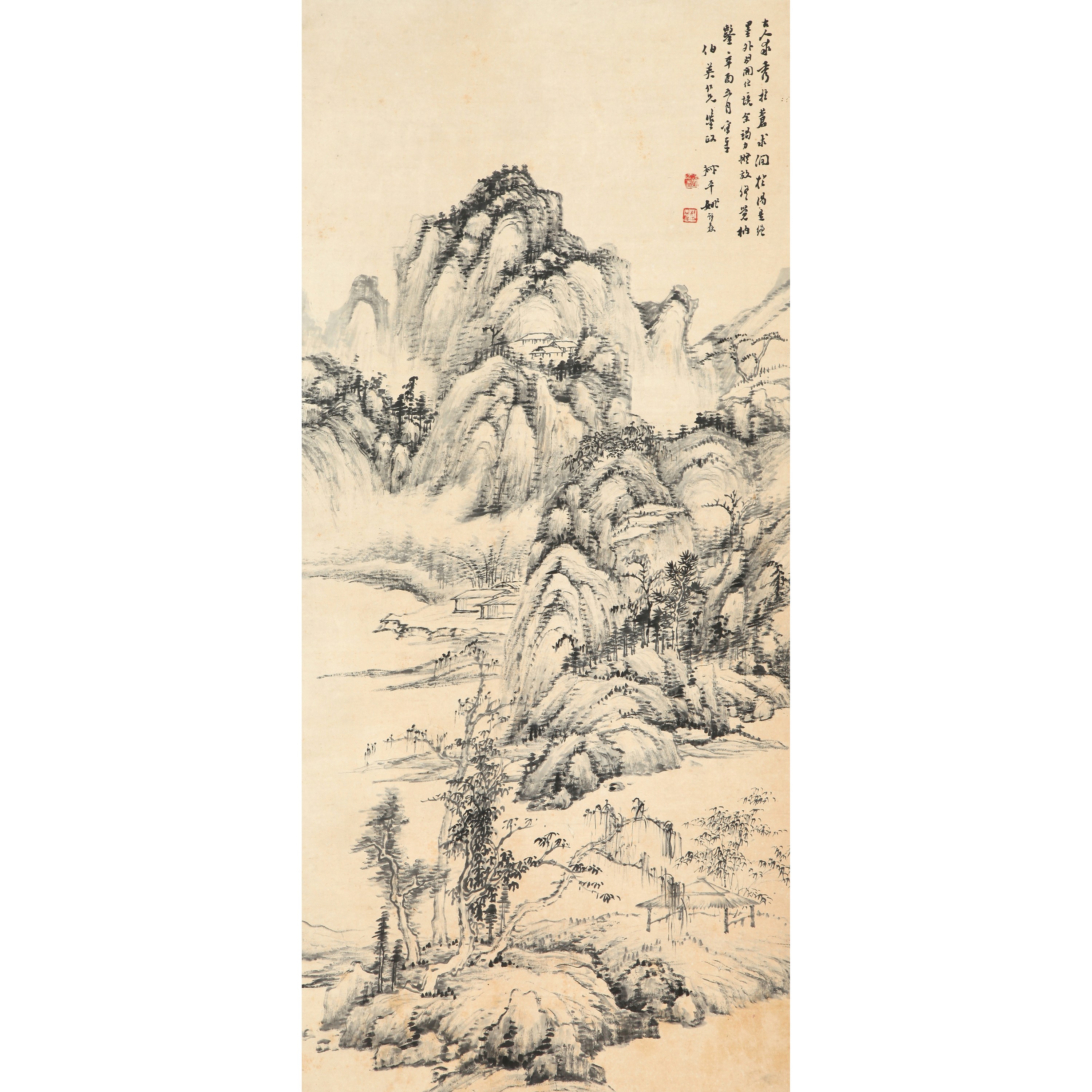 9139、姚钟葆 山水人家【91拍卖】