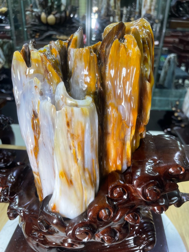 缅甸天然树化玉精品