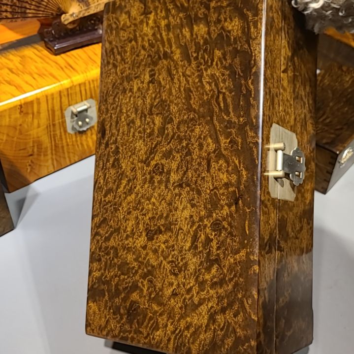 楠木35-19-14小叶桢楠乌木金丝楠首饰盒