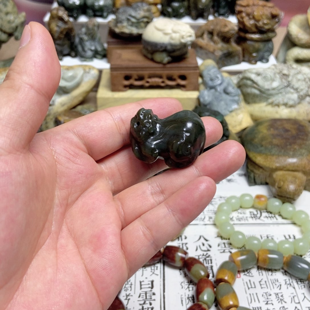 和田玉手把未镶嵌