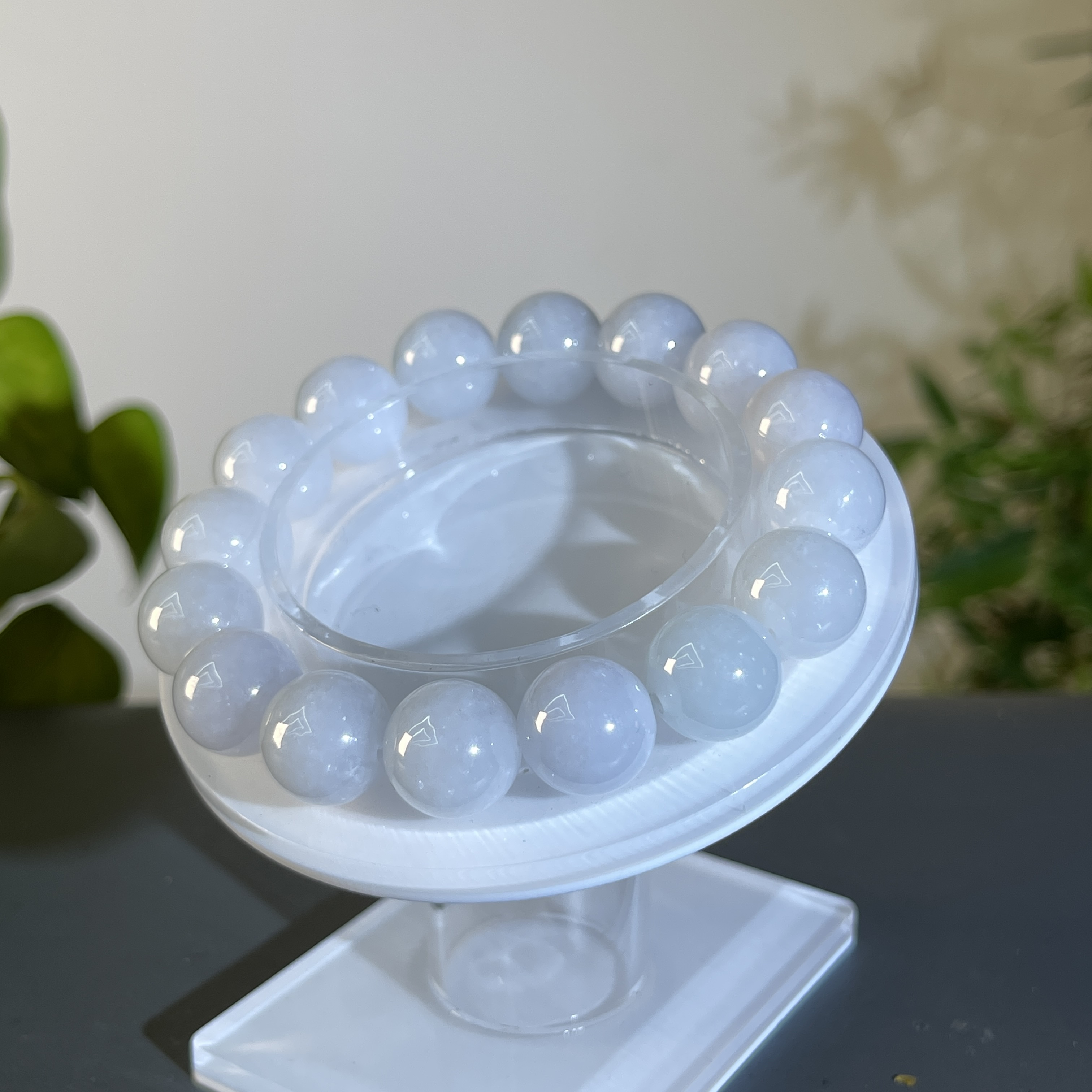 JTB23-61 天然缅甸A货翡翠  翡翠手串