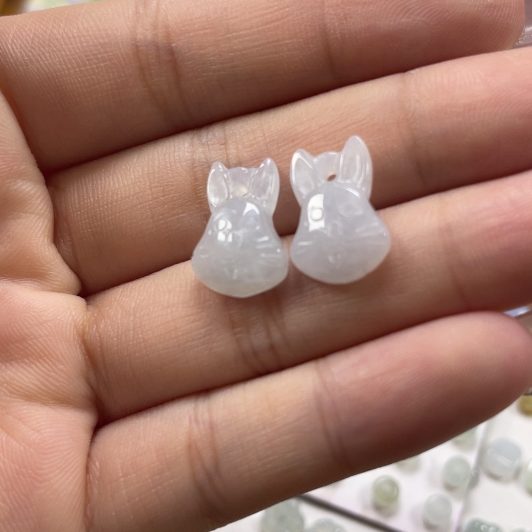 翡翠颈饰未镶嵌天然缅甸a货翡翠