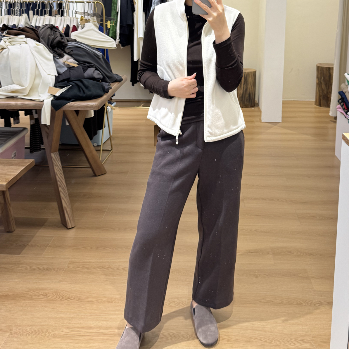 秋冬新款轻薄百搭抓绒马甲背心