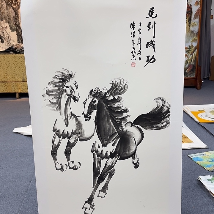 横款国画作品展览等活动