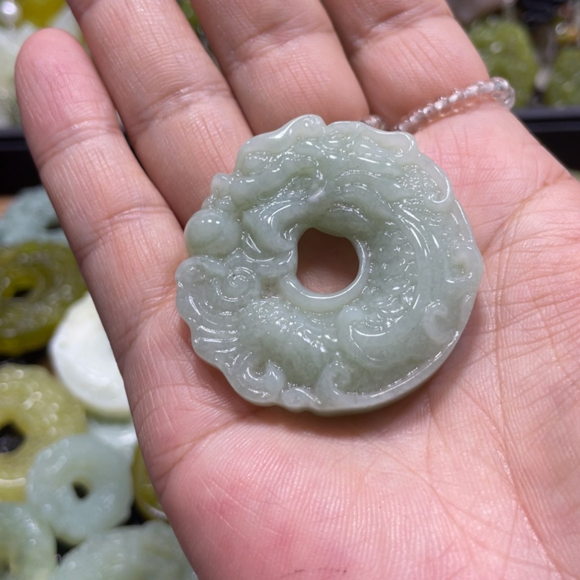 【闪购商品】岫玉颈饰未镶嵌130吊坠