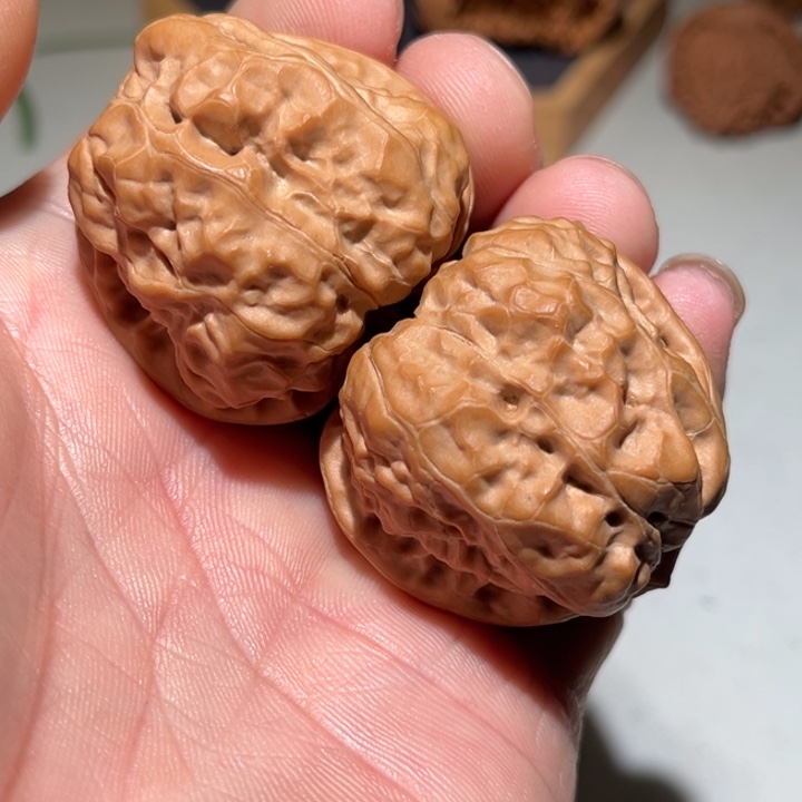 文玩核桃把件蛤蟆39边