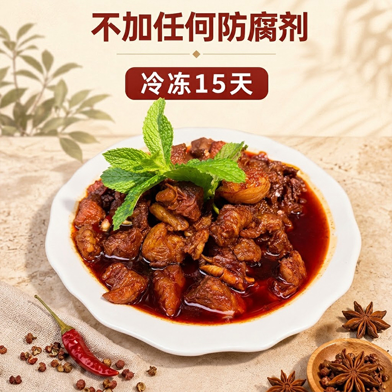 寻甸清真红烧牛肉1000克