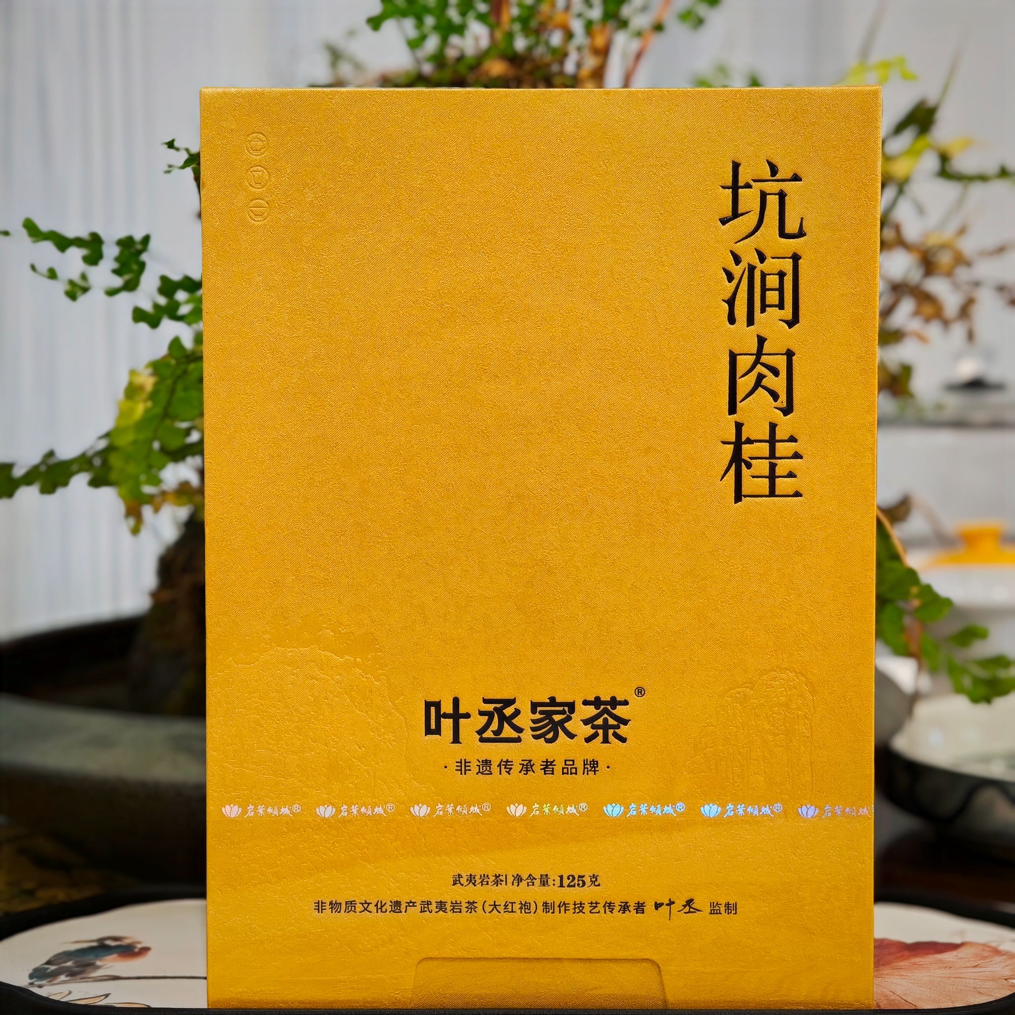 叶丞家茶坑涧肉桂125克15泡福建武夷山岩茶乌龙茶肉桂礼盒装送礼