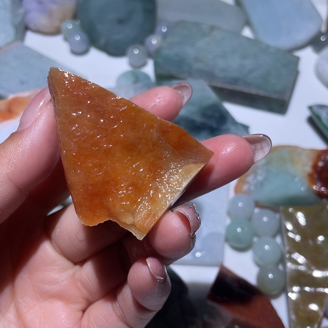 翡翠散珠翡翠边角料