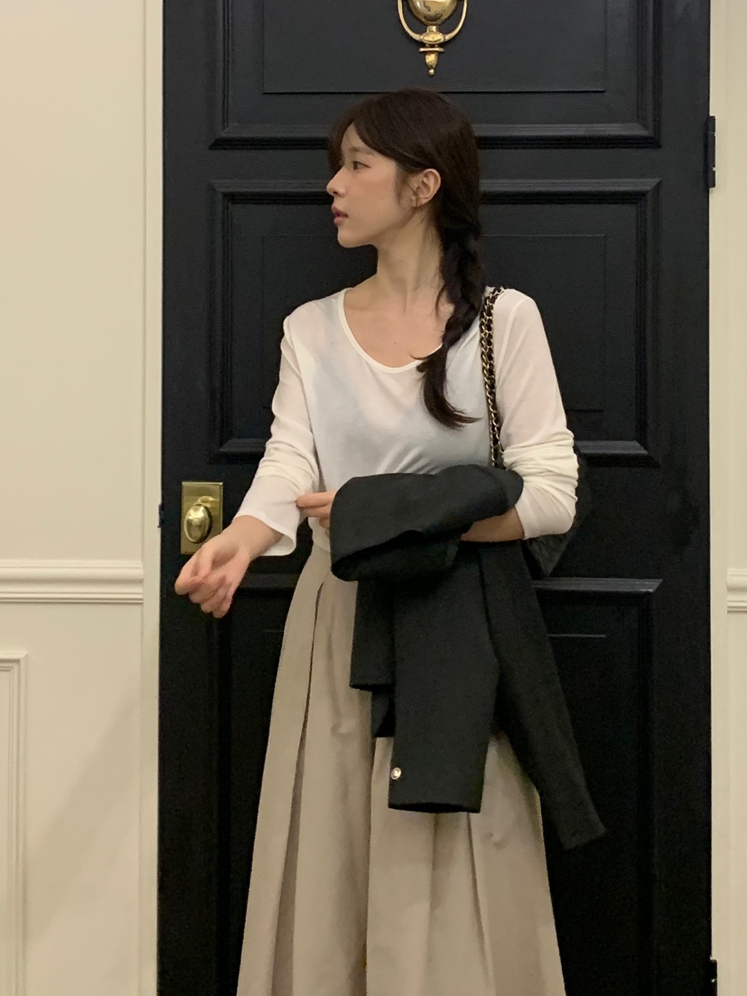 【韩国东大门小李优选】春季新款百搭休闲简约打底