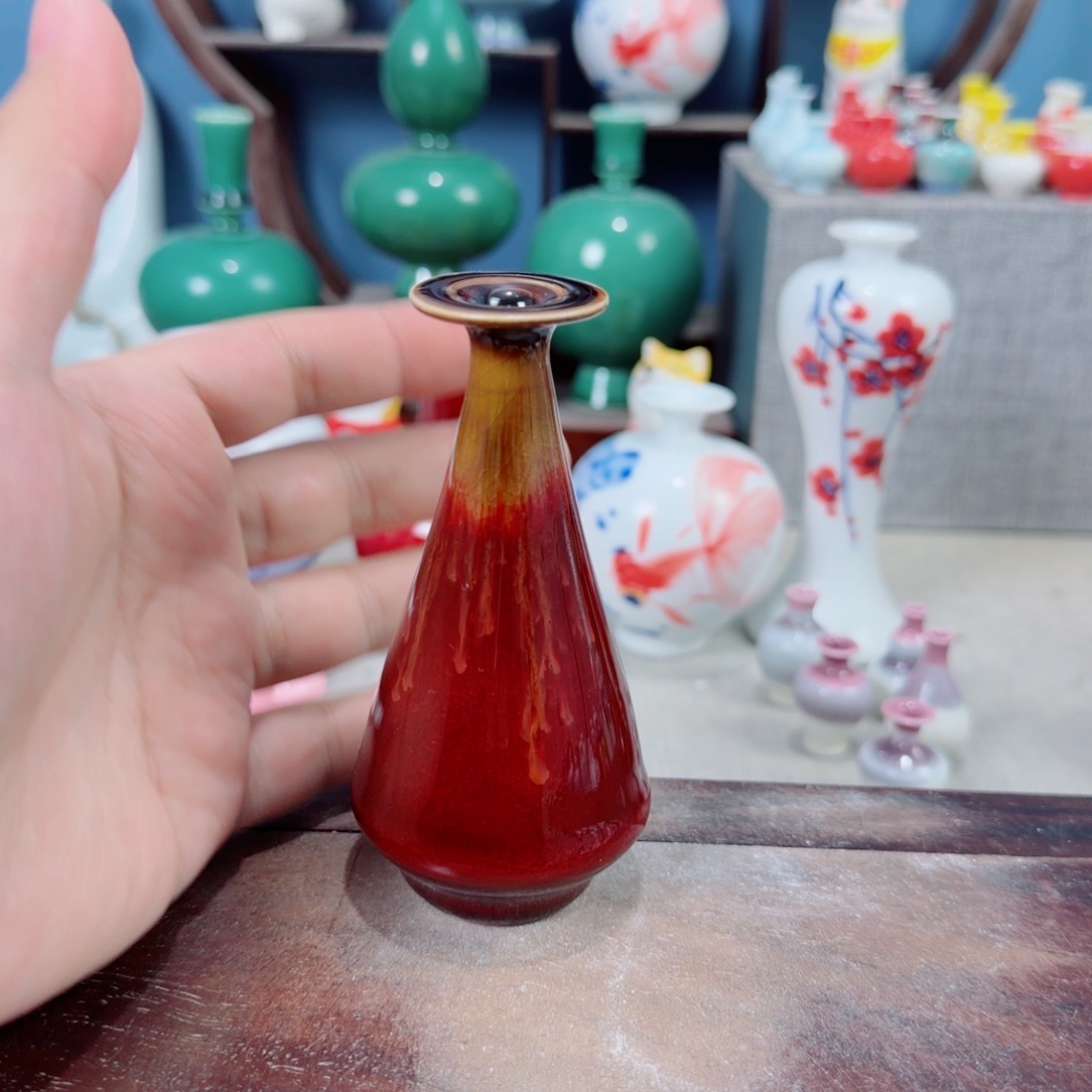 陶瓷手工小花器摆件
