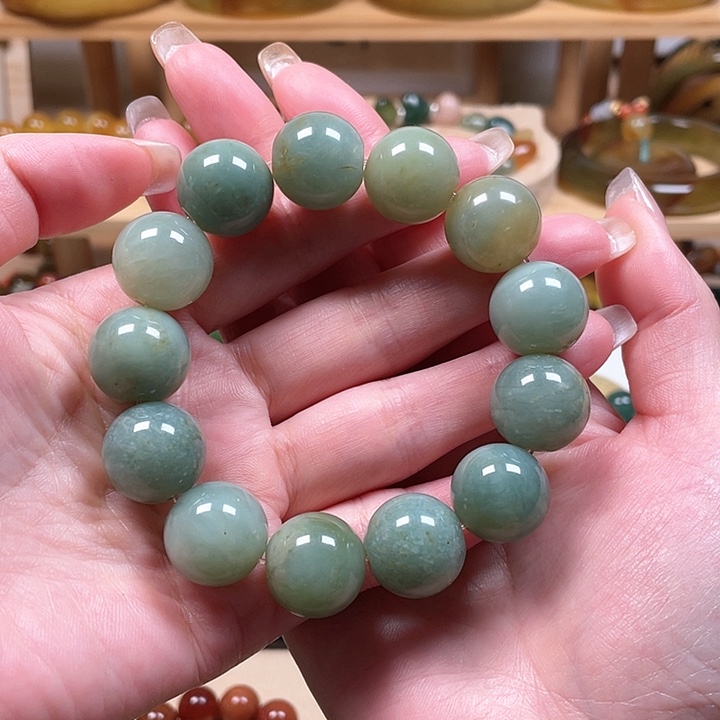 蛇纹石玉手链未镶嵌