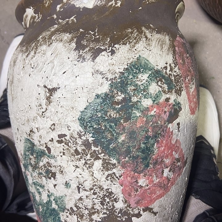 紫砂花盆高约28口约20