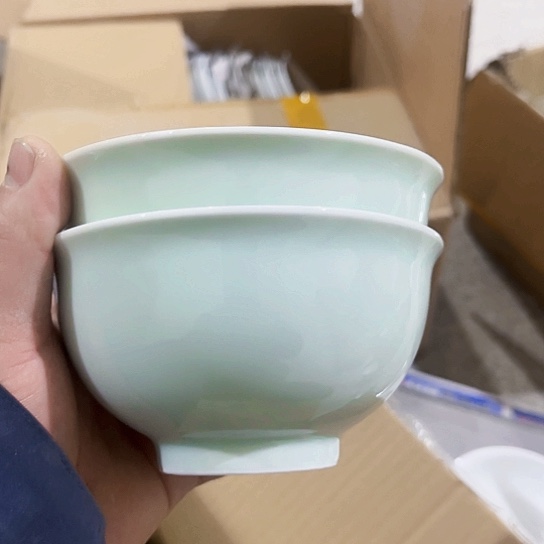 陶摆件景德镇瓷器精品碗2个