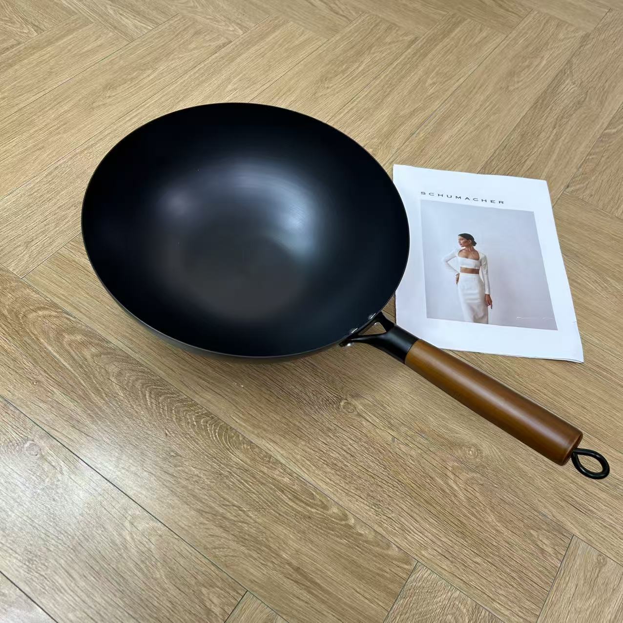 32cm家用老式铁锅（无锅盖）厨房炒菜锅适用燃气灶Y1207