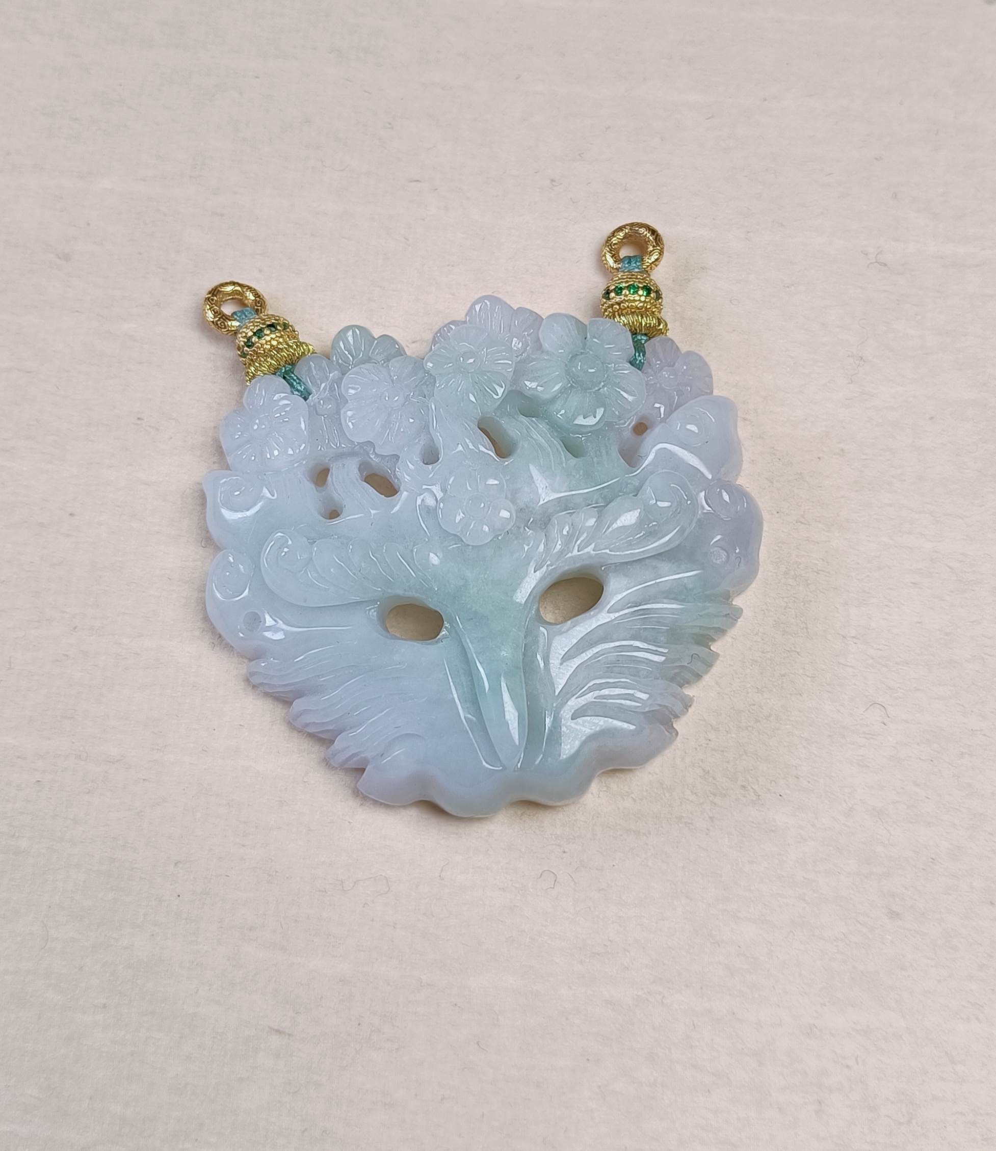 天然翡翠A货吊坠