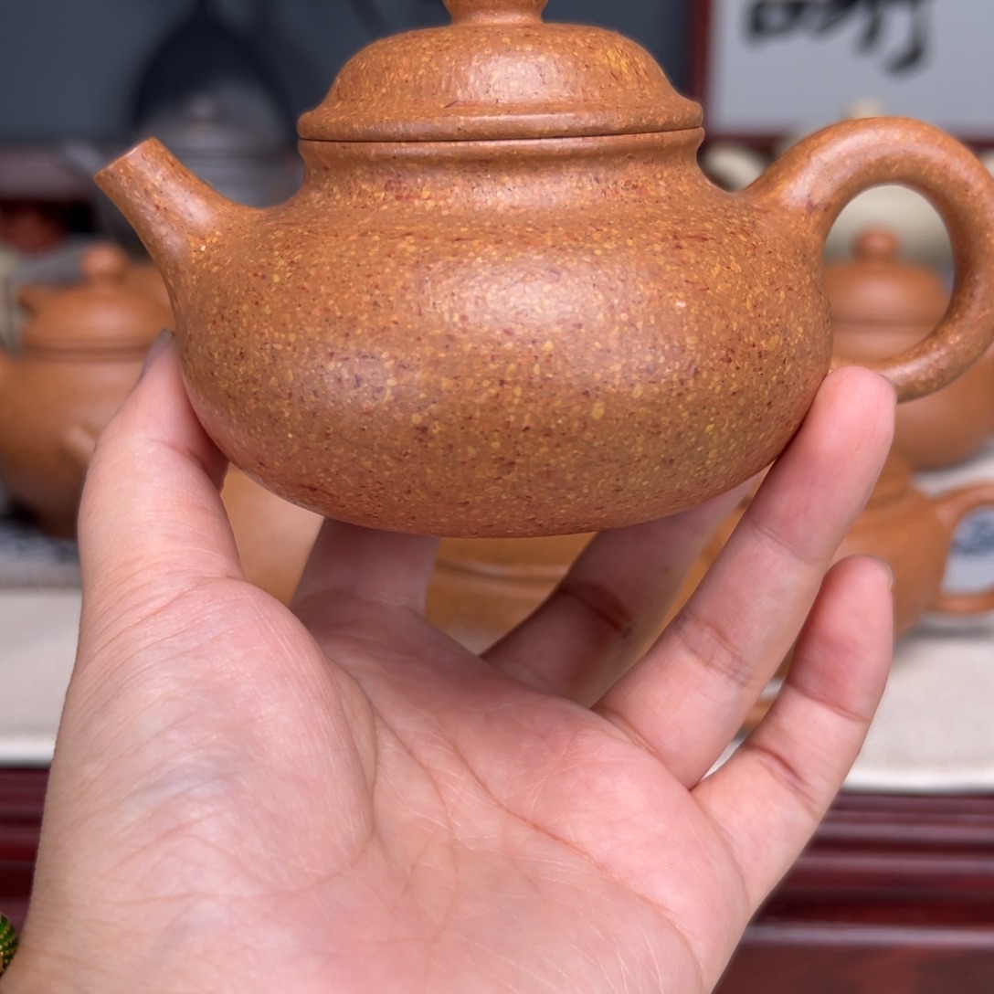 灵***脱紫砂茶壶黄金段黑200