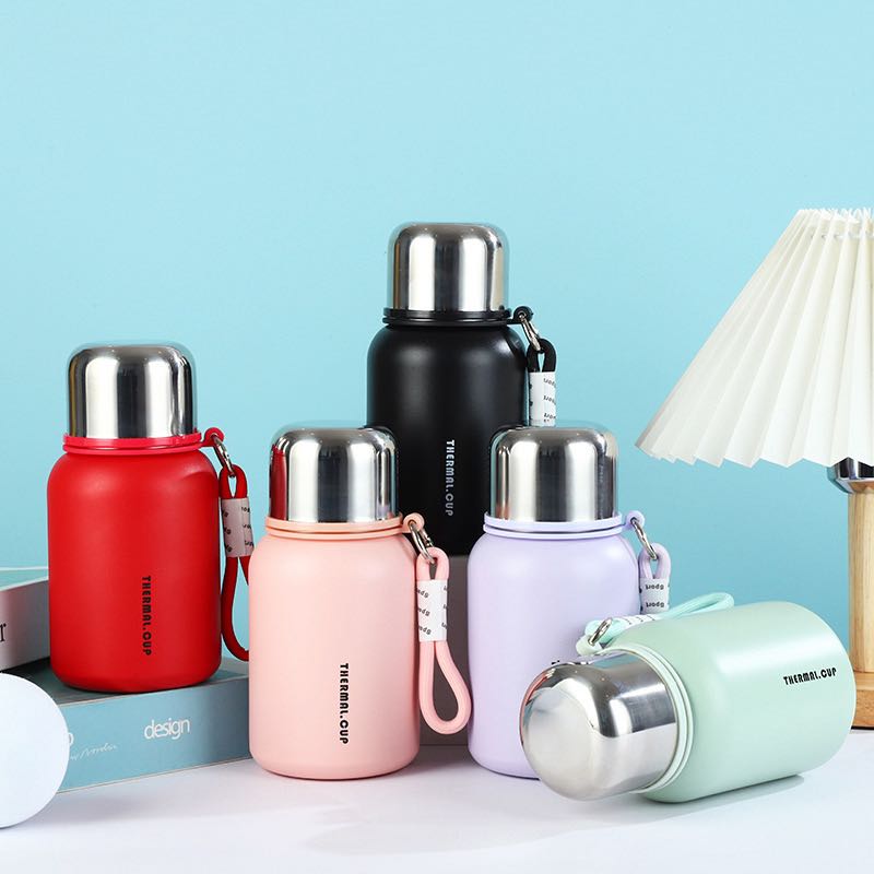 可爱学生保温杯便携小巧女士水杯真空防摔杯子时尚大肚杯双层杯子