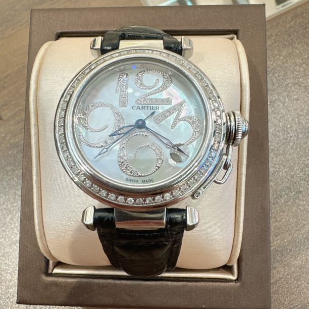 99新 Cartier/卡地亚 卡地亚88124自动后钻赠表带赠手链赠摇表器