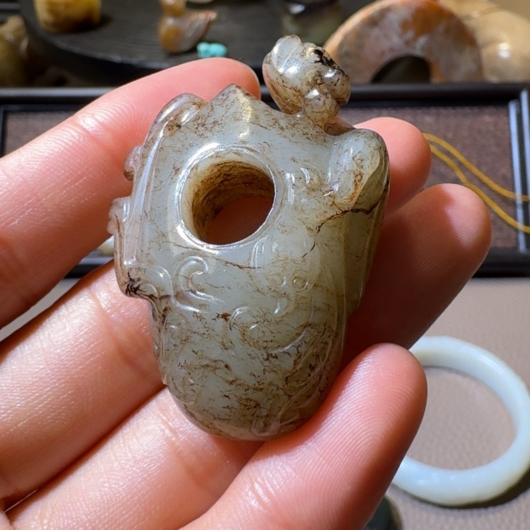 和田玉挂件未镶嵌段*爷