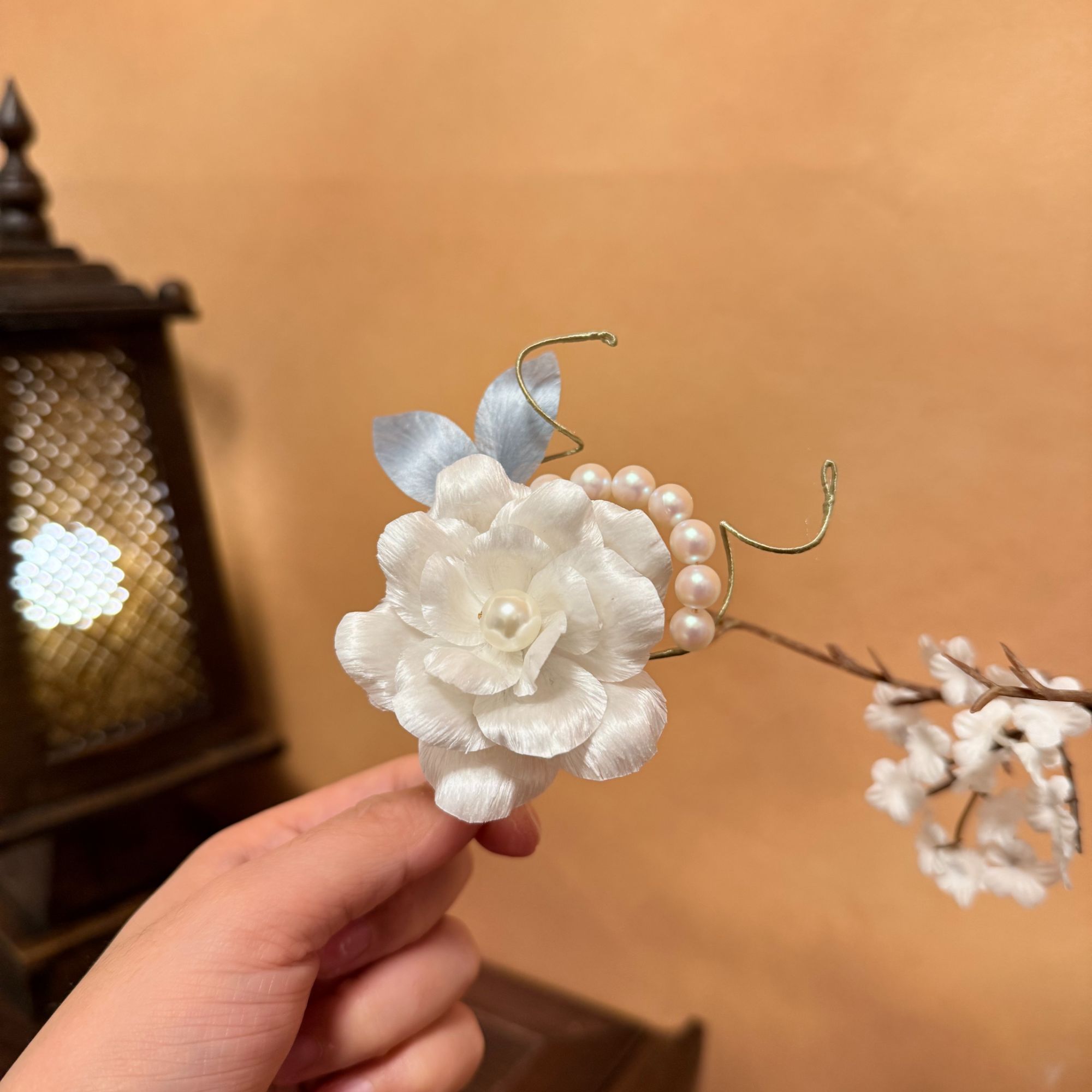 【清柔】绒花发簪（主体备注，默认软簪）