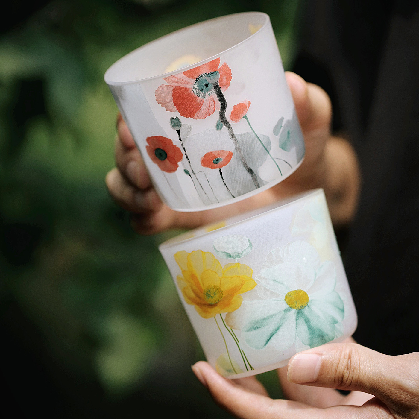 泽滕家原创玻璃杯子高颜值好看咖啡拿铁摩卡浓缩拉花情侣款闺蜜礼