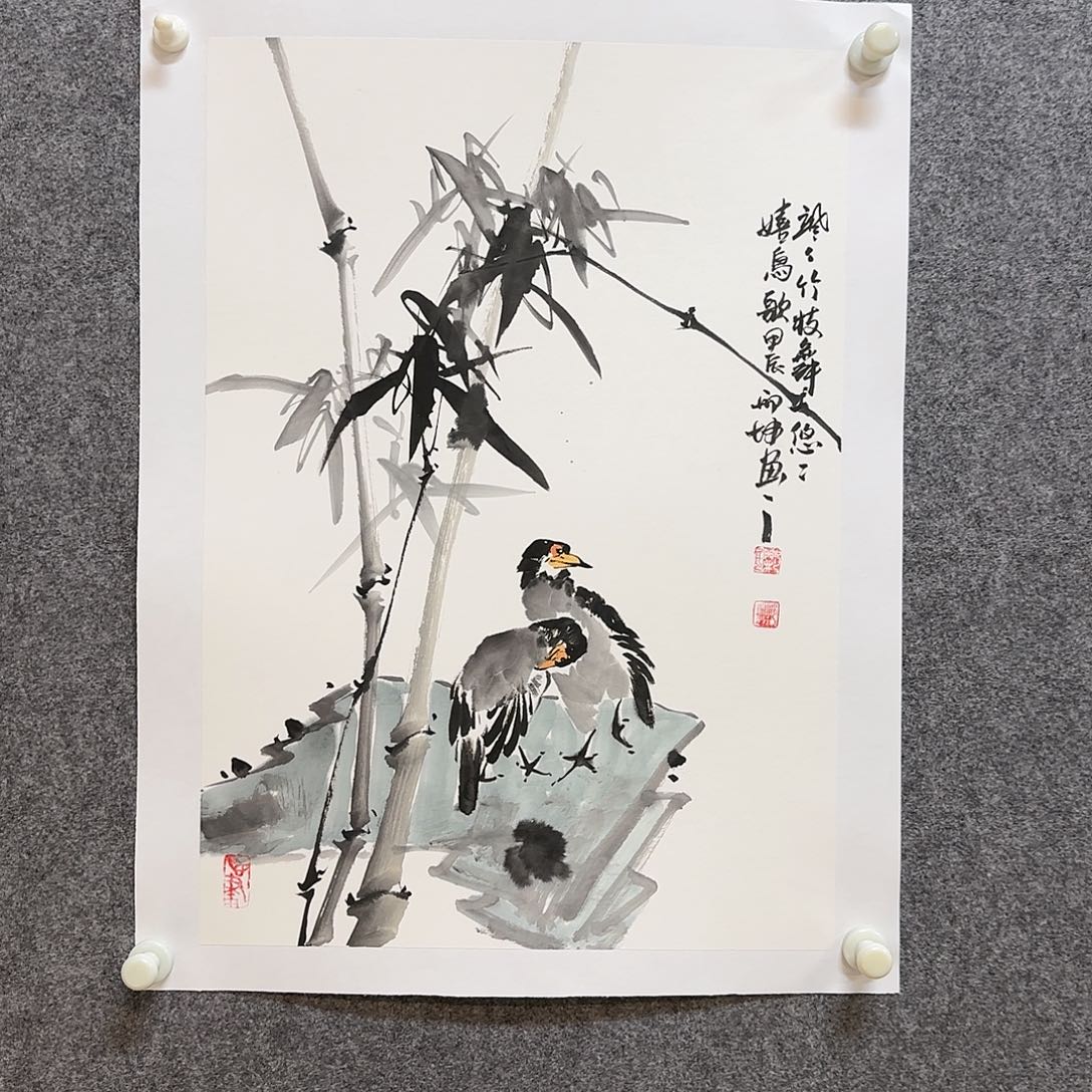 国画邢坤老师手绘作品