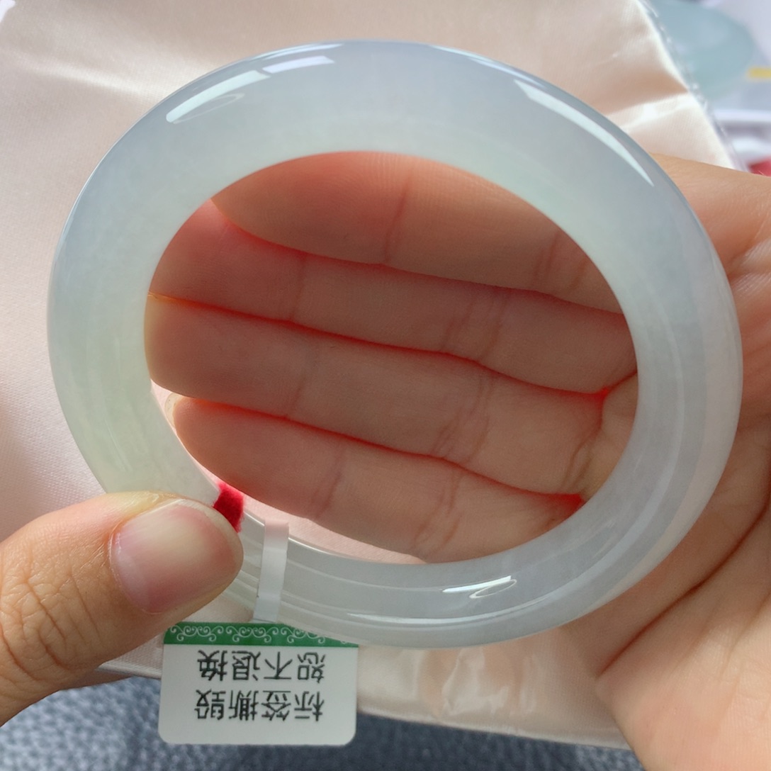 未镶嵌手镯翡翠缅甸天然翡翠A货55.6圆