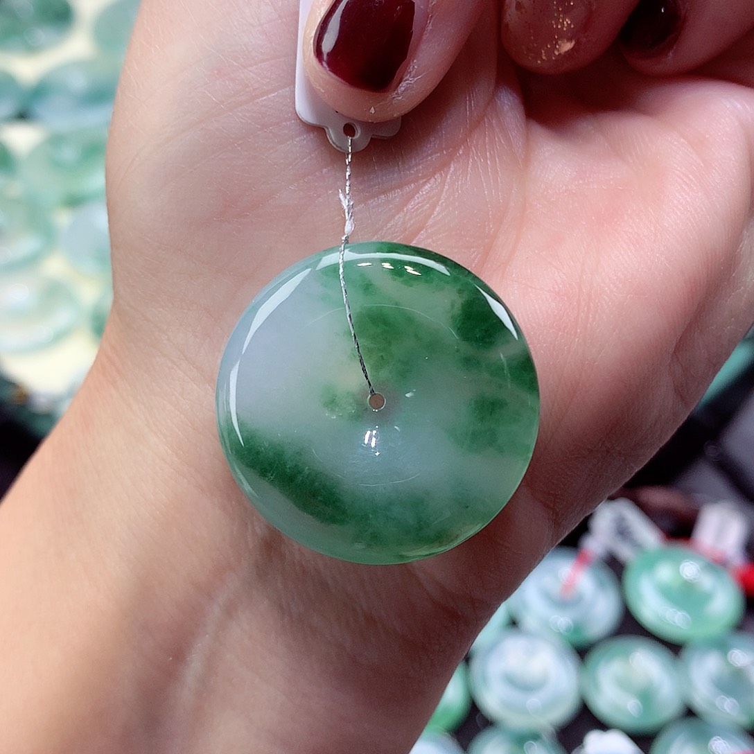 翡翠颈饰未镶嵌6尺寸28.5/5.5