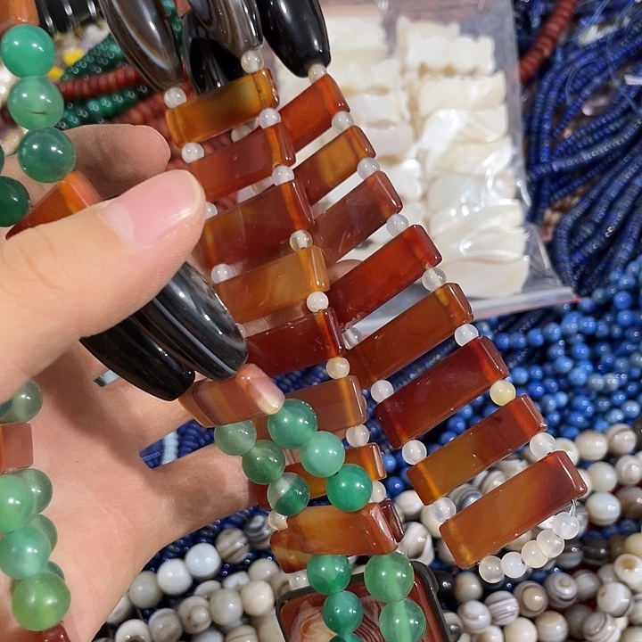 ****我贝壳非金属指定款绿色腰带