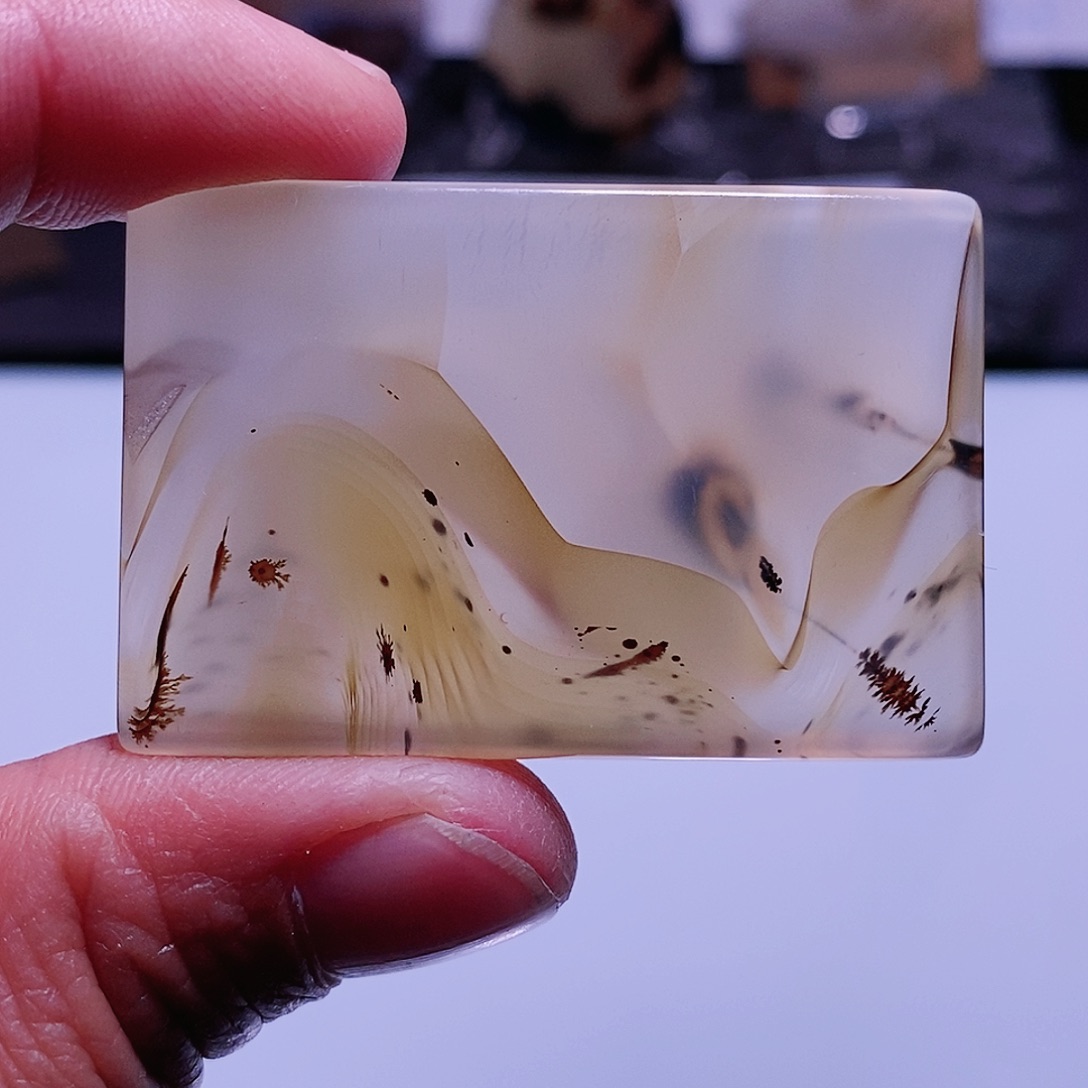 玛瑙/玉髓珠宝半成品未镶嵌高山流水