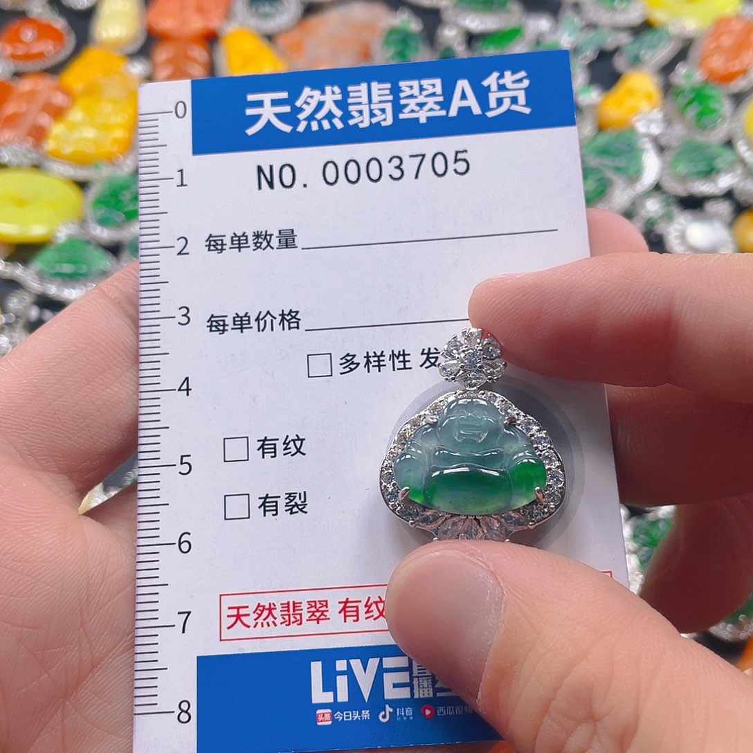 翡翠未镶嵌吊坠(不含链)