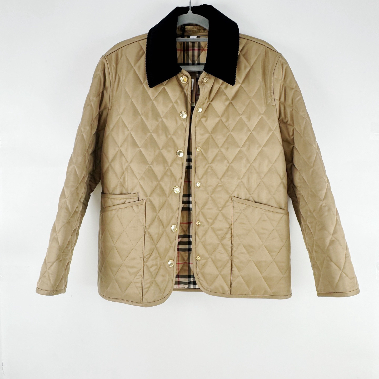 99新 BURBERRY/博柏利 XS码 经典棉服 全新 sz0162