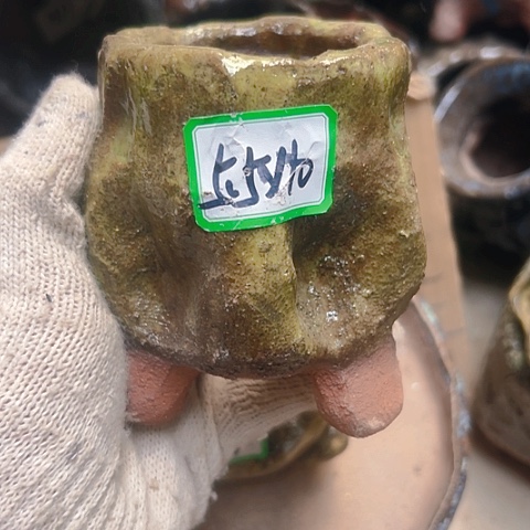 红陶粗陶花盆手工