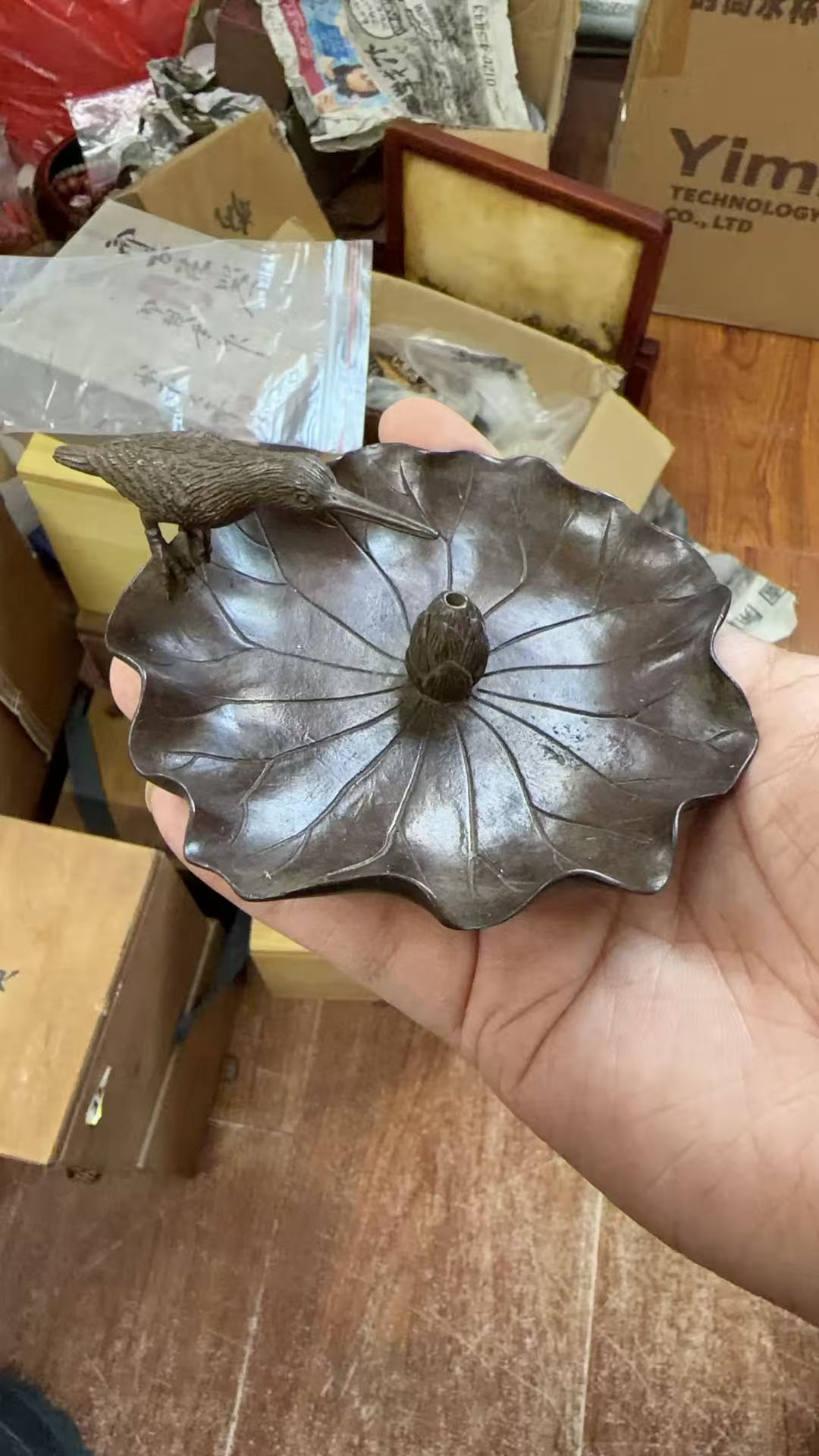 家用佛手莲花倒流香炉创意香插摆件可熏檀香沉香262