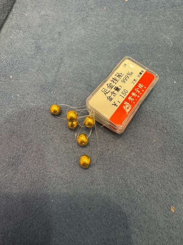 【ls】时尚足金999 卡5光面6个